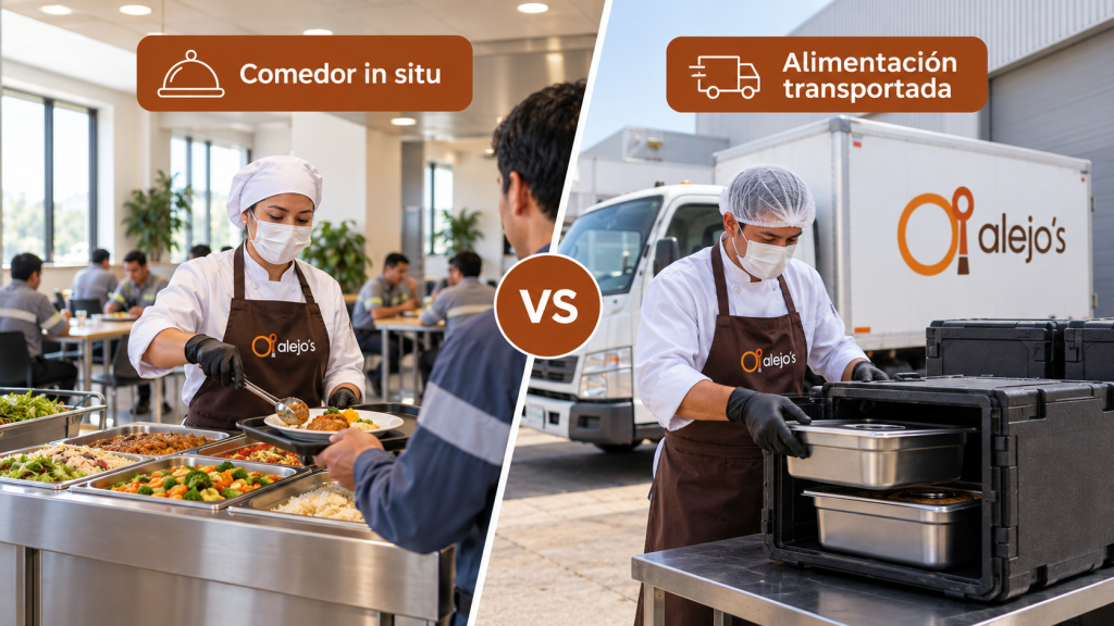 Comedor in situ vs. alimentación transportada: ¿qué modalidad necesita tu empresa?